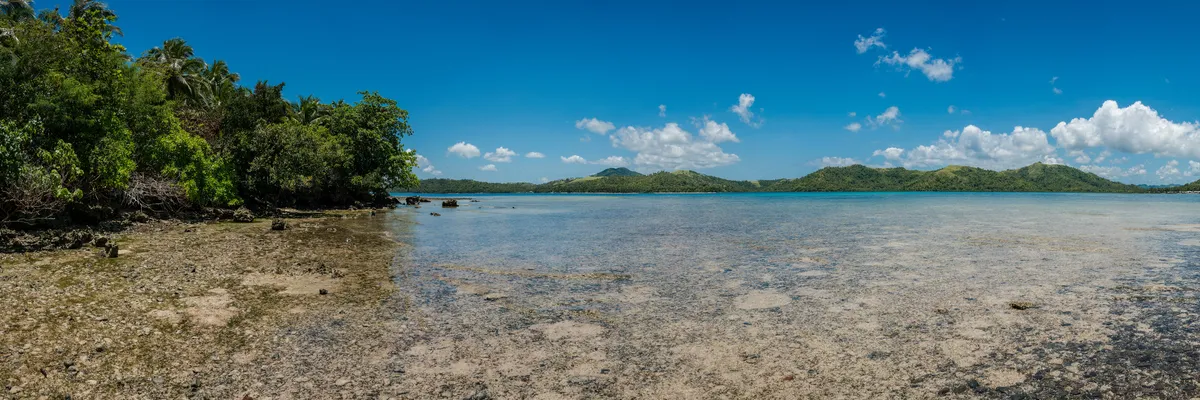 Quiet island shoreline near Siargao visited on a Patrick's boat tour